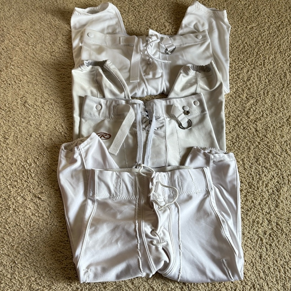 Little league football pants and pads